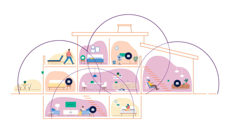 household broadband illustration